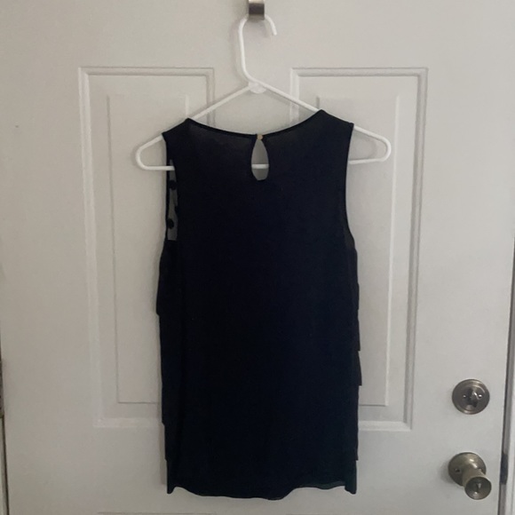 LOFT Black Ruffled Tank - Picture 5 of 5